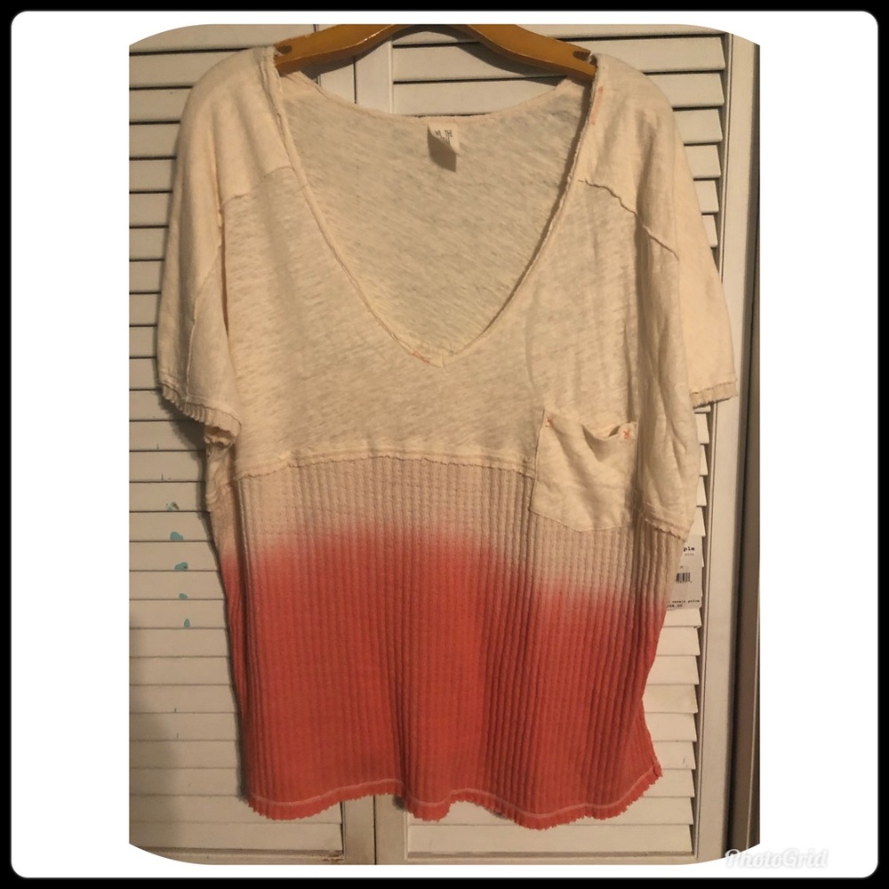 Free People over sized top Medium NWT